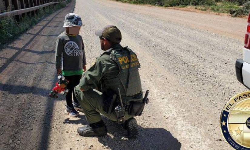 Imagen difundida por Gloria Chávez, jefa de la patrulla de control fronterizo en El Paso, Texas.
