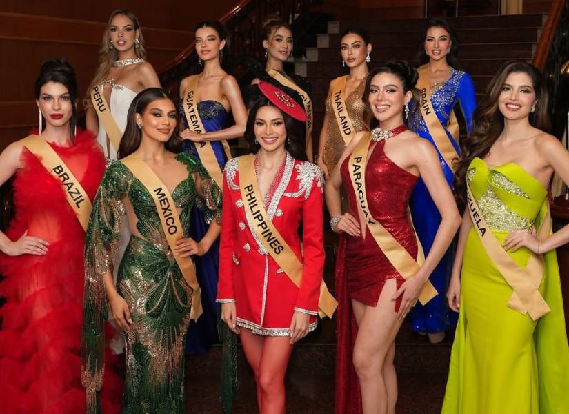 Top 10 pre-arrival durante la cena con los encargados del certamen.