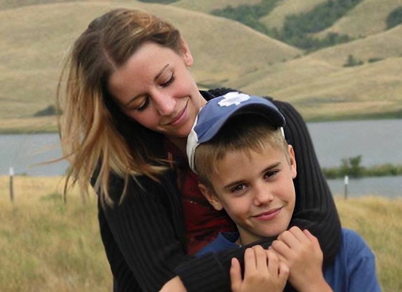 Justin Bieber y Pattie Mallete a principios de los años 2000.