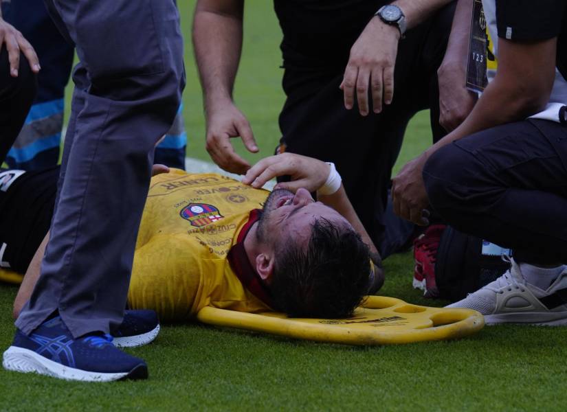 Octavio Rivero sigue lesionado desde el partido entre Barcelona SC y Orense.