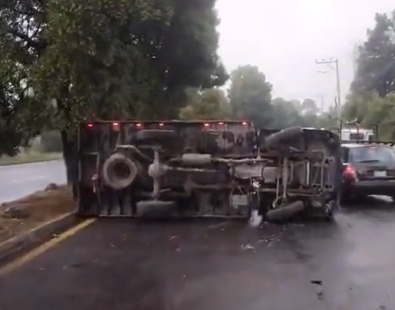 Accidente de tránsito reportado por la AMT en el sur de Quito