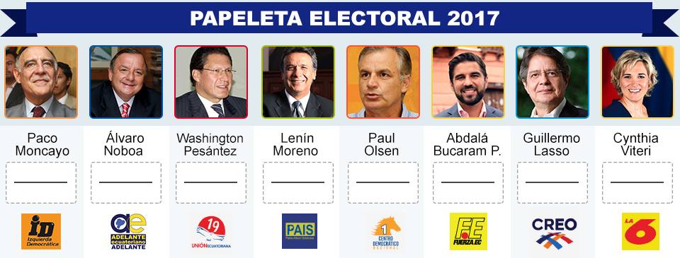 Así luce la papeleta electoral a cuatro meses de las elecciones