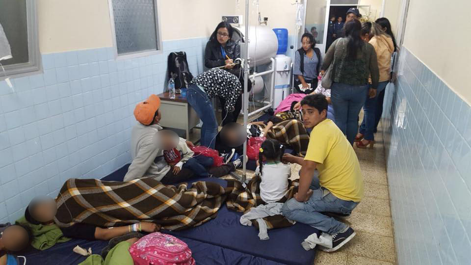 72 intoxicados tras ingerir alimentos en fiesta navideña en escuela de Pangua