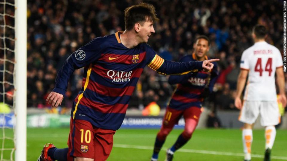 UEFA elige gol de Messi ante la Roma como el mejor del año