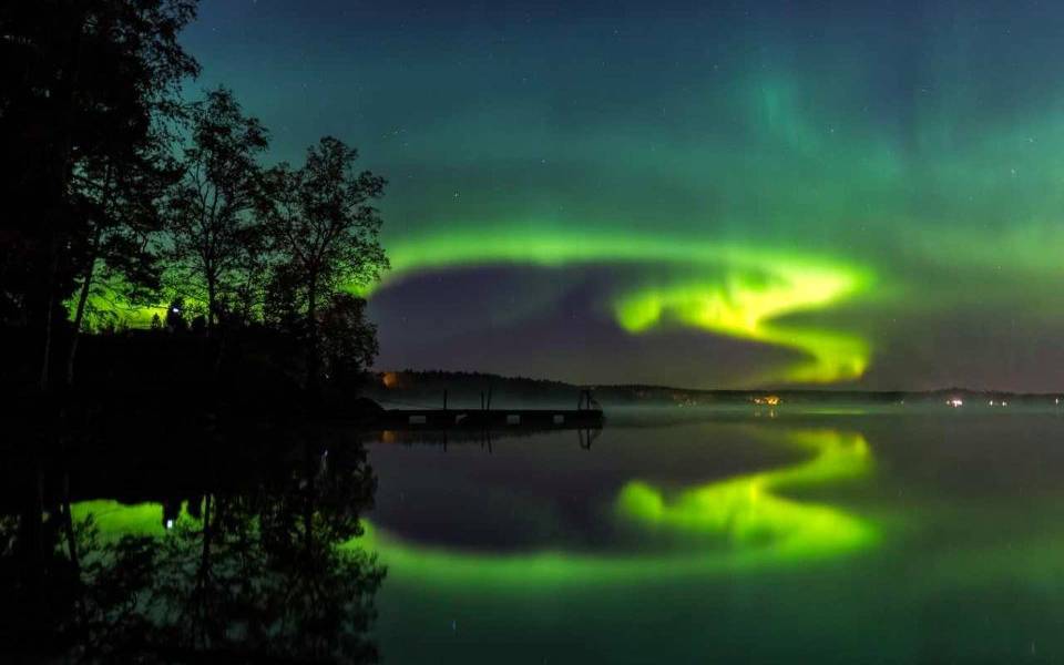 La asombrosa primera aurora boreal del otoño