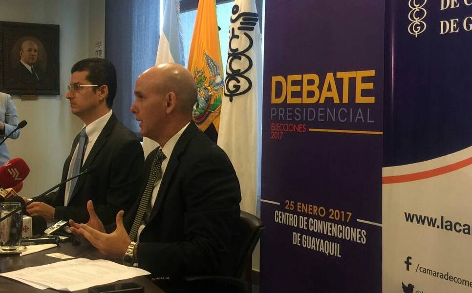 Cámara de Comercio de Guayaquil organiza debate entre candidatos a Presidencia