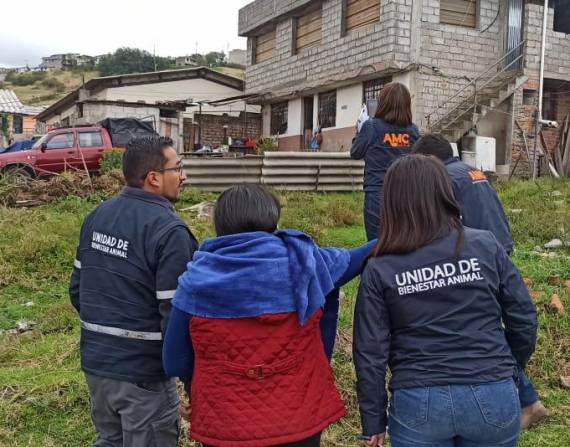 Personal de la Unidad de Bienestar Animal acudió al lugar en donde vivió el can.