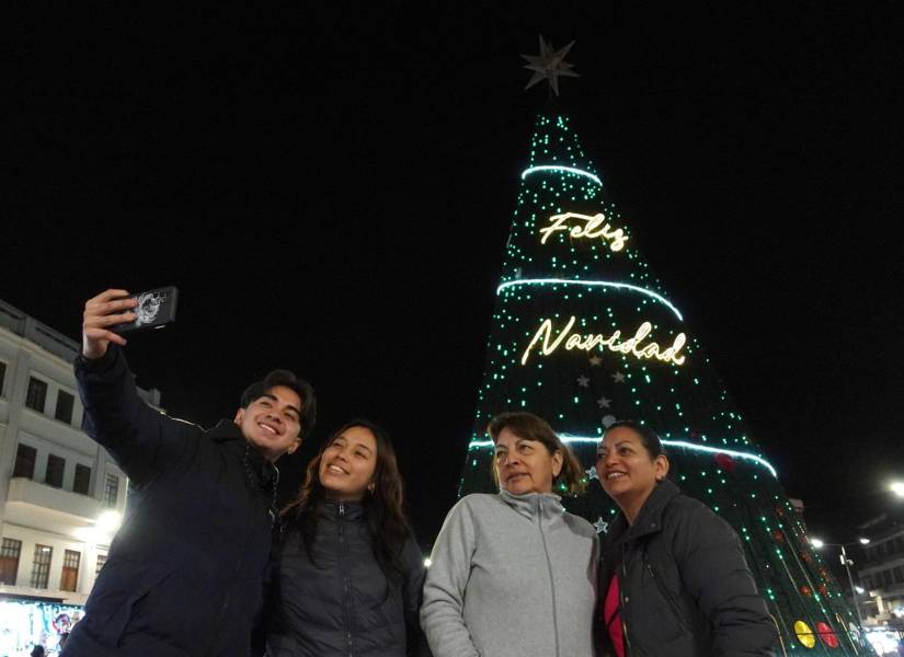 Estos son los árboles de Navidad más altos de Ecuador