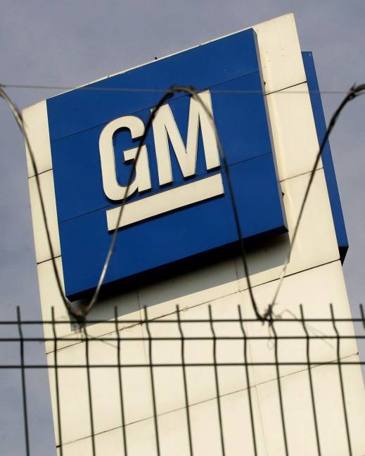 Fotografía de archivo del logo de General Motors.
