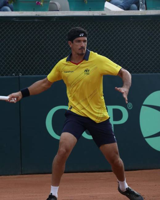 Emilio Gómez cayó contra Amr Asrawy en el segundo partido de la serie de Copa Davis.