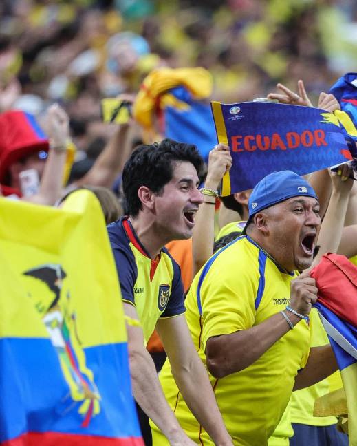 Fans de Ecuador en una imagen de archivo durante la Copa América 2024 en Estados Unidos.