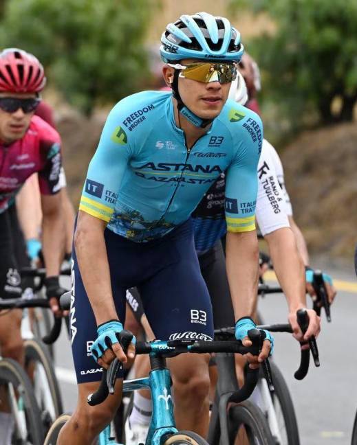 El ciclista Harold Tejada en el Tour de Colombia