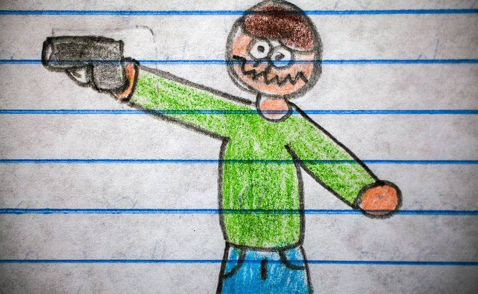 Niños reflejan con estremecedores dibujos cómo les afecta la violencia de Guatemala