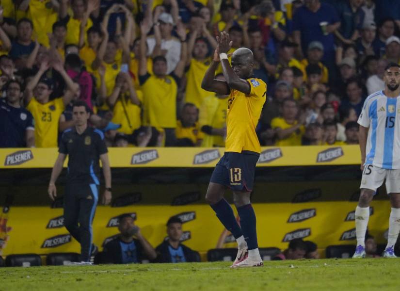 Enner Valencia anotó el gol de la victoria para Ecuador ante Argentina.