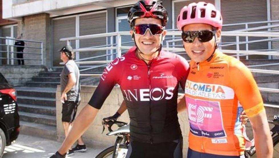 Carapaz sobre Caicedo: &quot;Es emocionante verlo ganar, creo que puede quedar entre los 5 mejores&quot;.