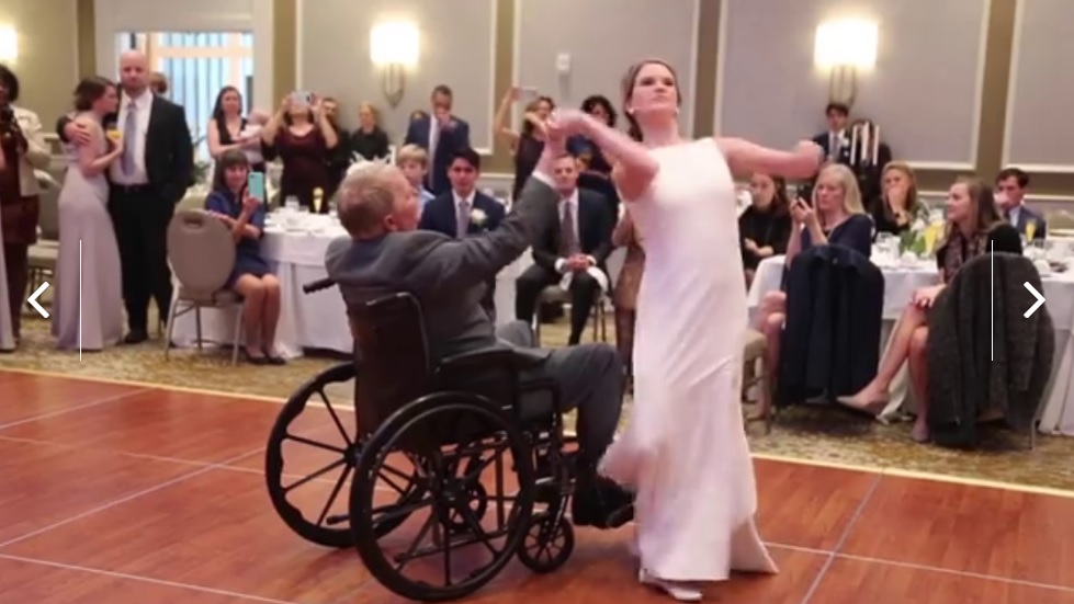 Novia baila junto a su padre con enfermedad terminal