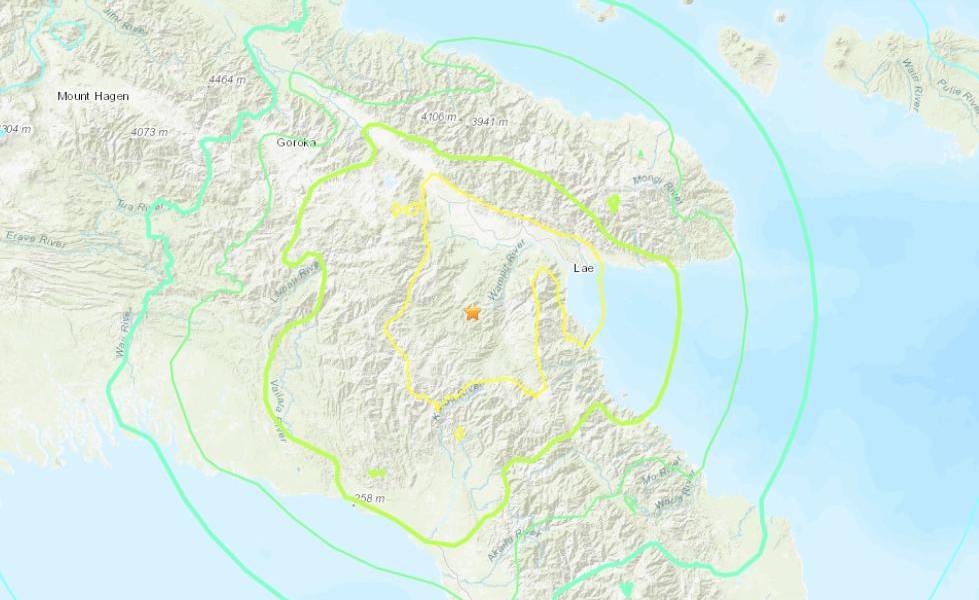 Terremoto de 7,2 grados sacude Papúa Nueva Guinea