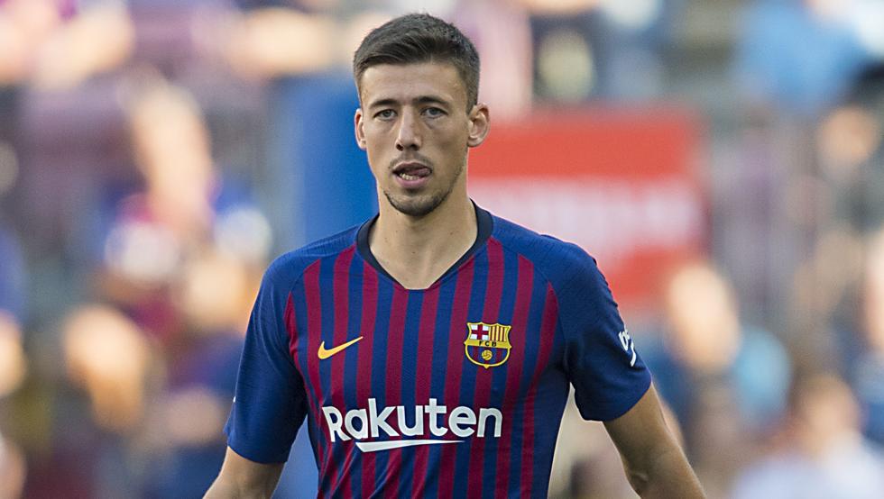 Lenglet perdió un trozo de diente en el partido contra el Liverpool