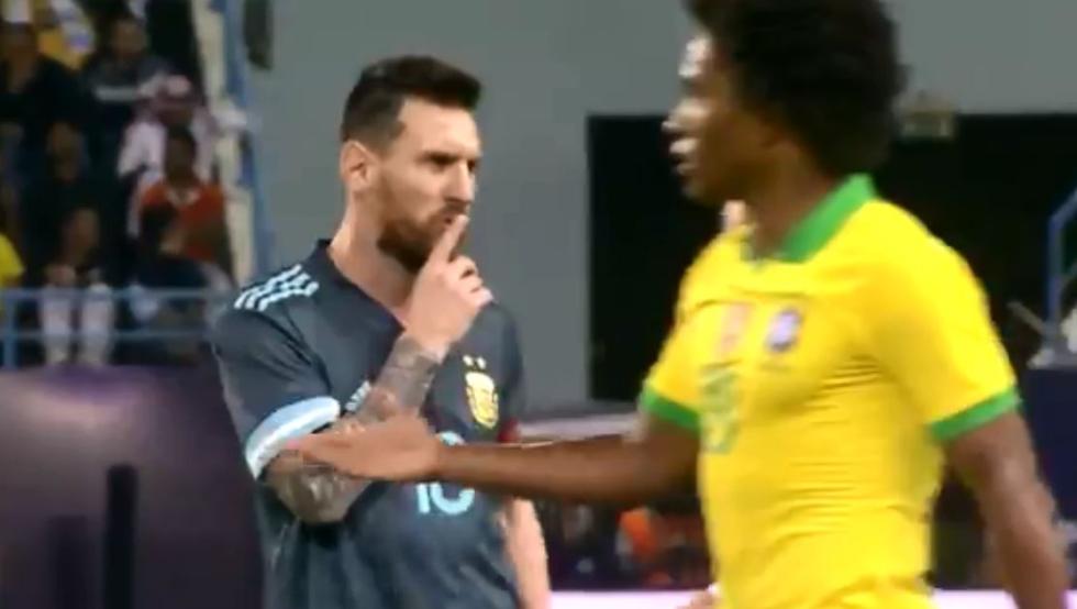 Messi mandó a callar a Tité en pleno partido