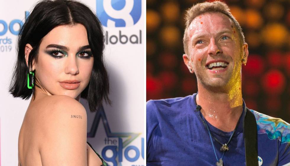 Captan a Dua Lipa y Chris Martin besándose