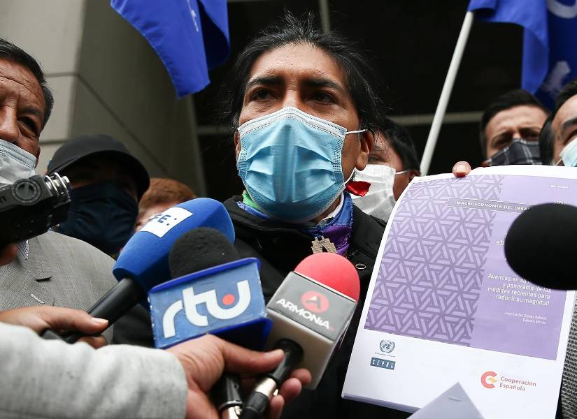 Yaku Pérez, excandidato presidencial.