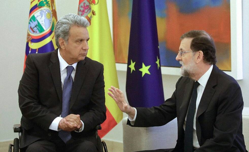 Presidente Moreno se reunió con Mariano Rajoy para analizar aspectos de la UE