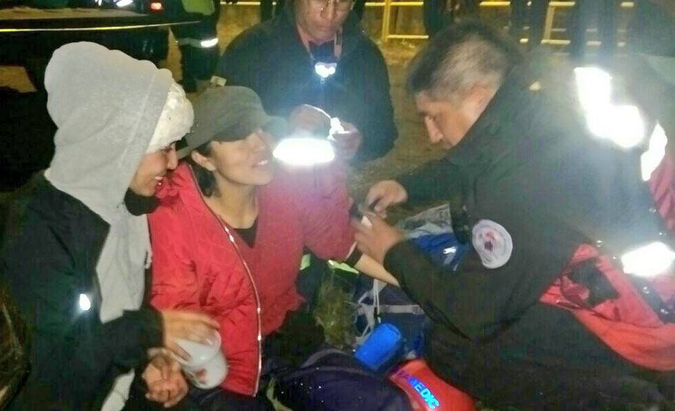 Chimborazo: rescatan a 3 excursionistas extraviados en nevado El Altar