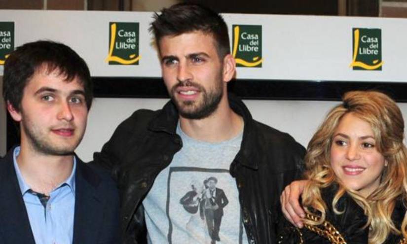 Marc Piqué, Gerard Piqué y Shakira en una imagen de archivo.