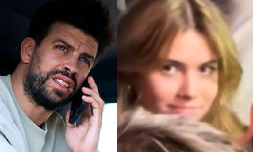 Imágenes de archivo de Gerard Piqué y Clara Chía Martí.