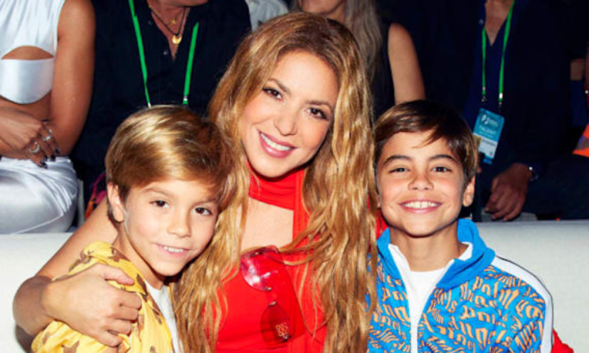Shakira junto a sus hijos Milan y Sasha, los principales motivos por los que la colombiana desistió de su inocencia.