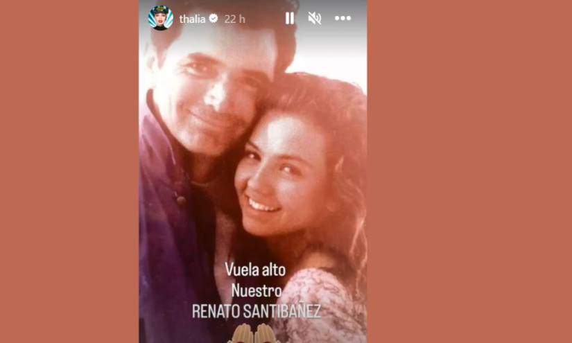 Capture compartido por Thalía en su Instagram oficial. Ambos mexicanos compartieron el éxito de la telenovela Marimar.
