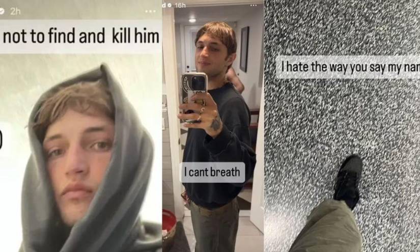 Capturas de los mensajes que envió Anward Hadid en su cuenta de Instagram en una imagen de archivo.