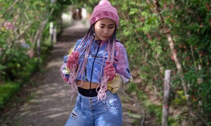 Nicol Rescata, la influencer que se hizo reconocido en redes sociales tras superar su adicción a las drogas, en una imagen de archivo.