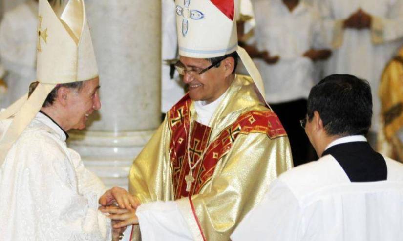Monseñor Luis Cabrera, arzobispo de Guayaquil en una imagen de archivo.