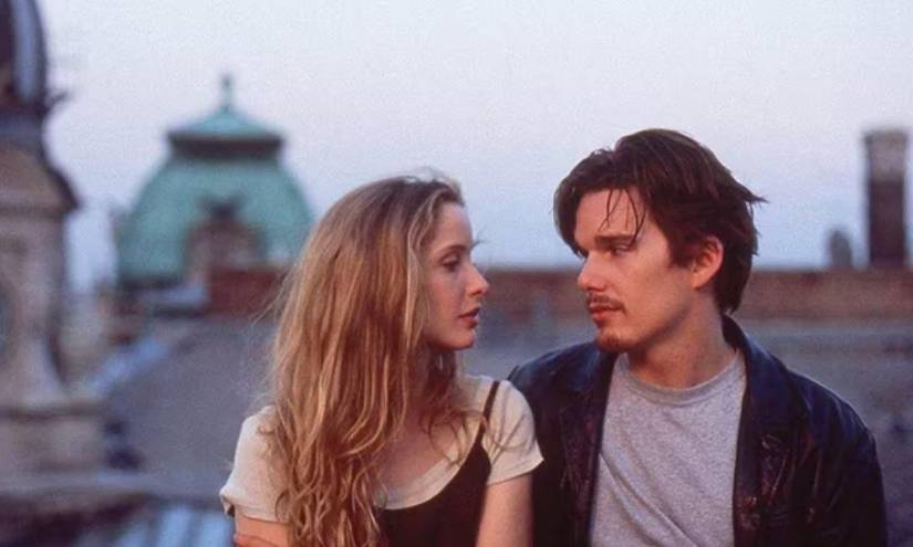 Captura de pantalla de la película Antes del amanecer, una de las mejores películas de la década de los 90's, según la revista TIME