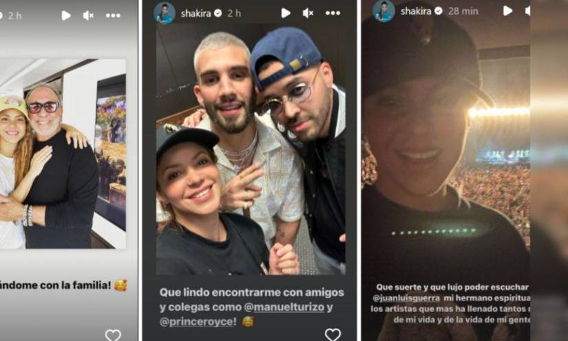 Historias del Instagram de Shakira en una imagen de archivo.