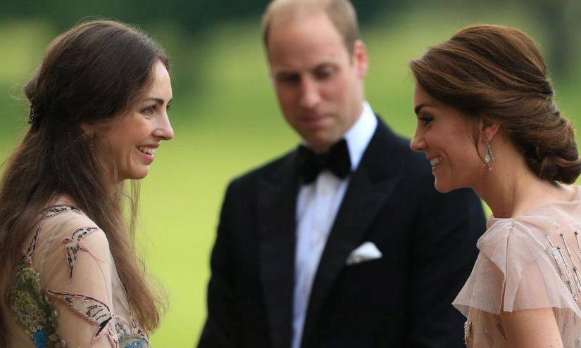 Rose Hanbury, Príncipe William y Kate Middleton en una imagen de archivo.