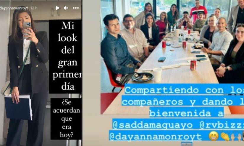 Captura de pantalla de historias de Instagram de Dayanna Monroy.