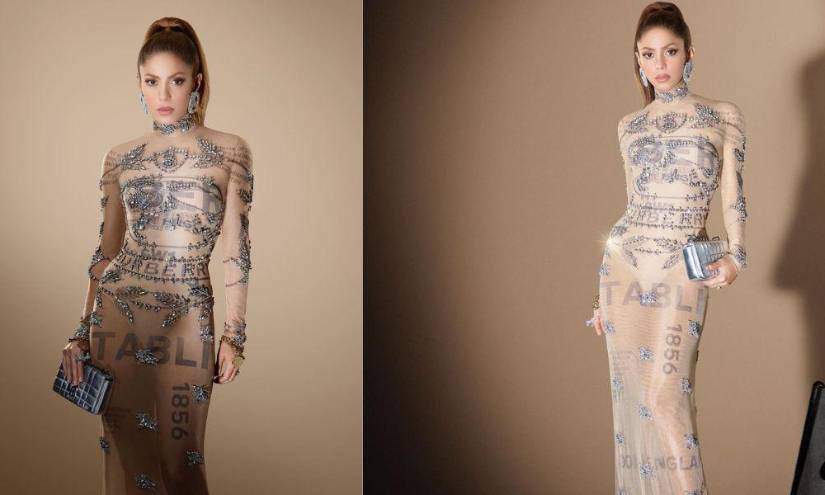 Imágenes de Shakira, modelando para Burberry.
