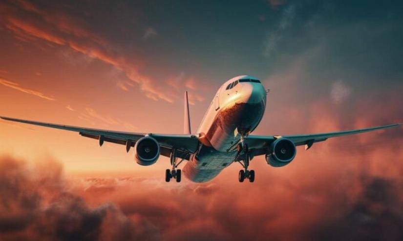 Imagen referencial a un avión, el medio de transporte que sobrevuela los cielos siguiendo una trayectoria curva, en una imagen de archivo.