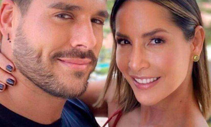 Carmen Villalobos junto a Sebastián Caicedo en una imagen de archivo.