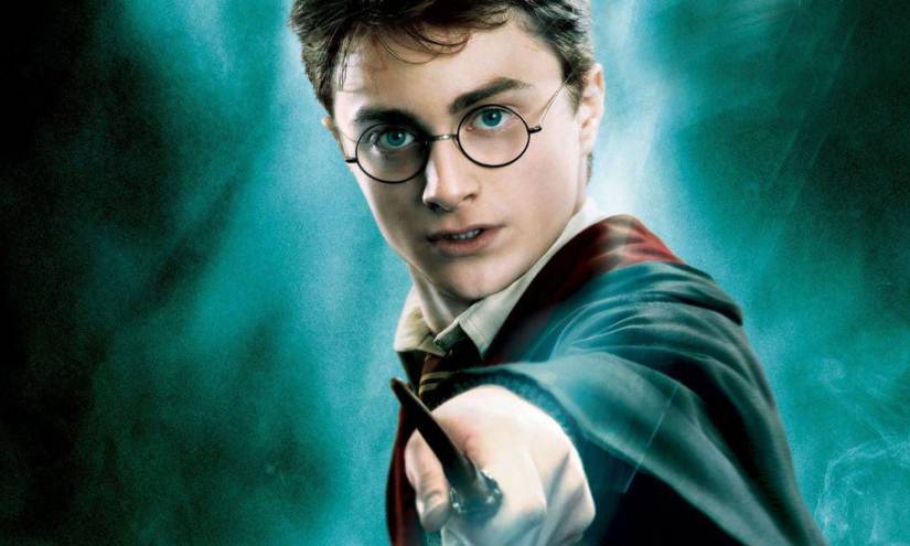 Daniel Radcliffe como Harry Potter.
