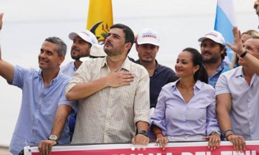 Aquiles Álvarez junto a Marcela Aguiñaga en una imagen de archivo.