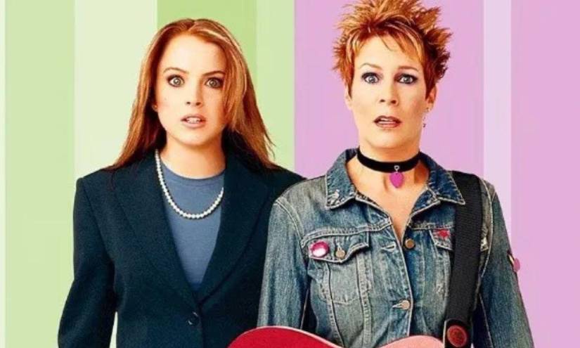 Jaime Lee Curtis junto a Lindsay Lohan, quienes se conocieron en las grabaciones de la película de Disney un Viernes de loco en el año 2003.