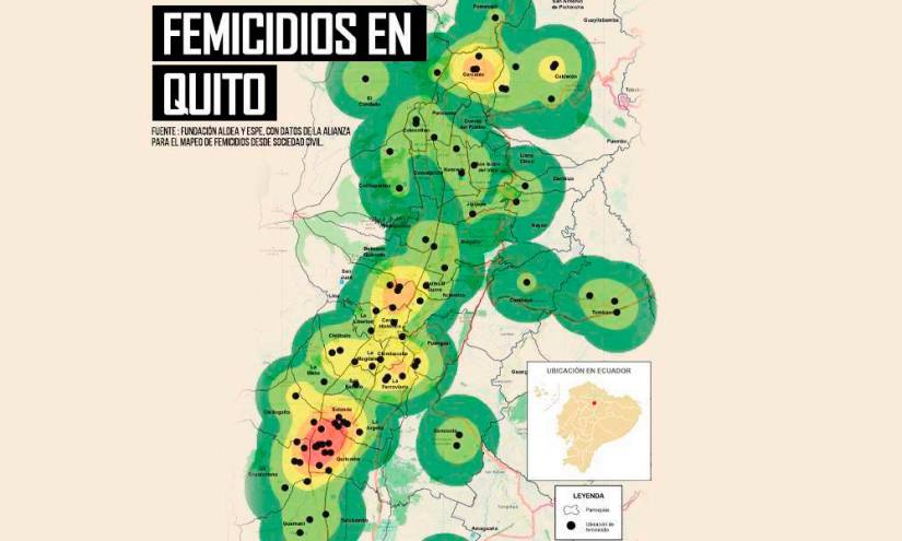 Los femicidios en Quito se han concentrado sobre todo en el sur de la capital.