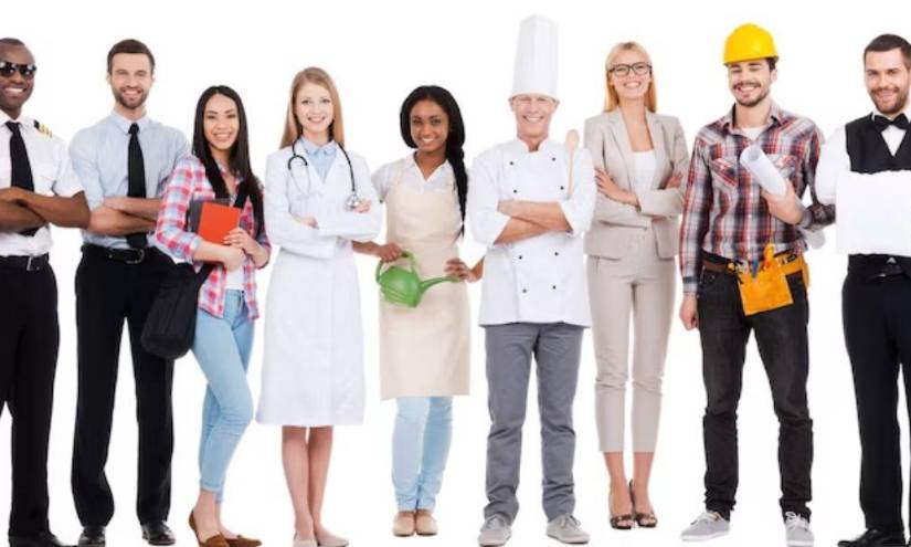 Imagen referencial a distintas profesiones.