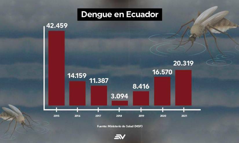 Desde 2019 los casos de dengue van en aumento.