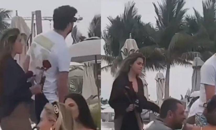 Geard Piqué junto a Clara Chía Marti en Emiratos Árabes en una imagen de archivo.