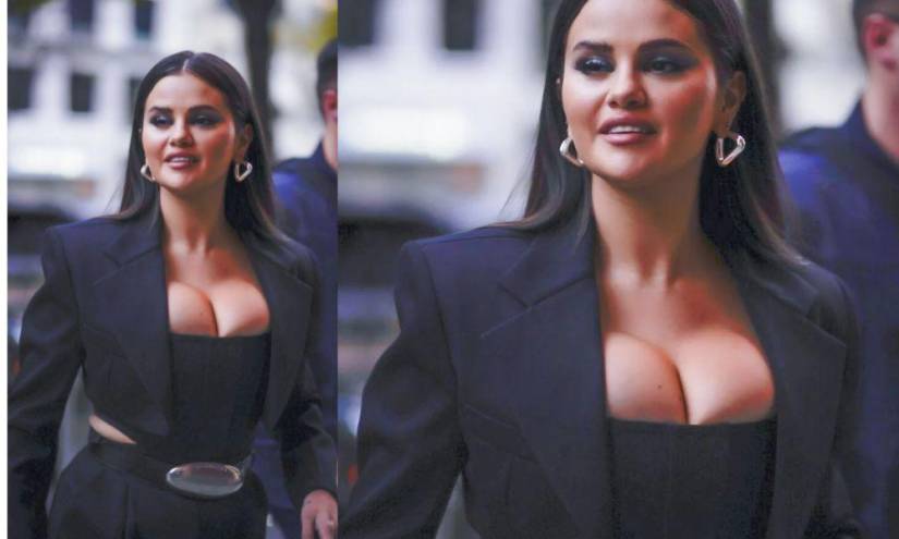 Selena Gómez en París. La imagen se viralizó en redes sociales.