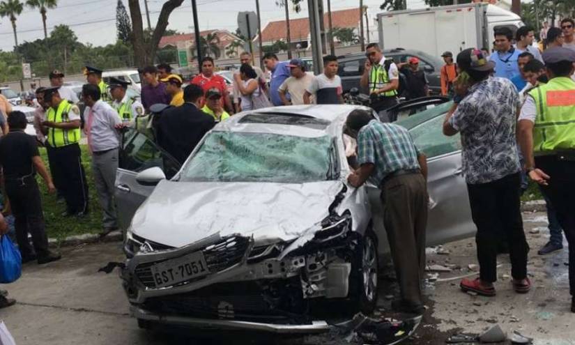 13 accidentes de tránsito a diario en Guayaquil